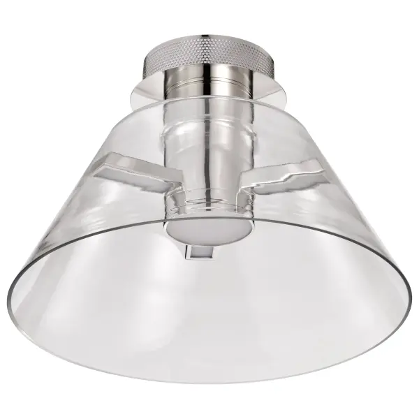 Edmond 14" LED Semi Flush Mount - Polished Nickel - Image 7