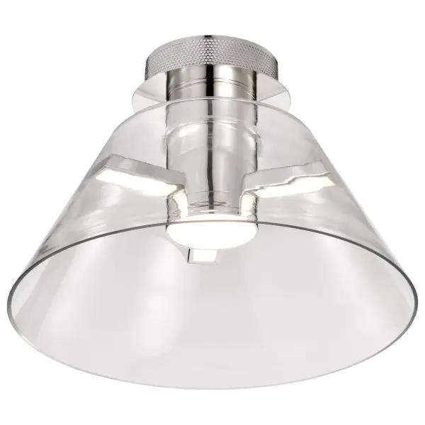 Edmond 14" LED Semi Flush Mount - Polished Nickel - Image 8