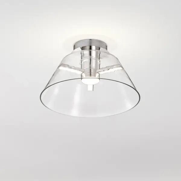 Edmond 17" LED Semi Flush Mount in Polished Nickel - Image 3