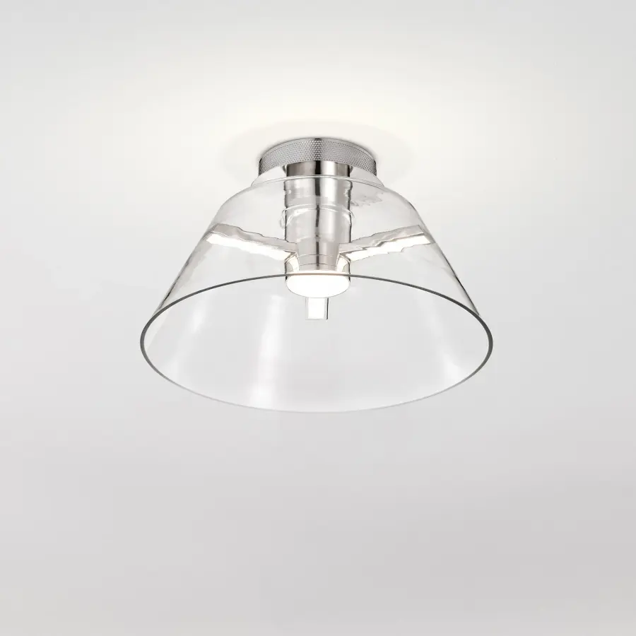 Edmond 17" LED Semi Flush Mount in Polished Nickel - Image 3