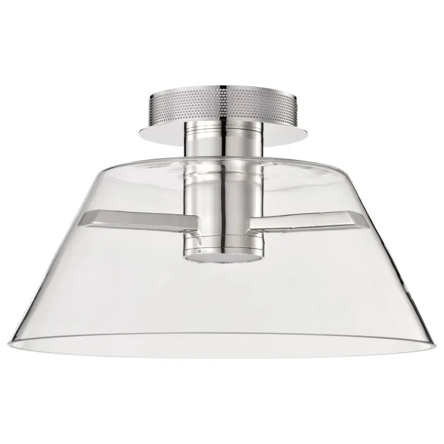 Edmond 17" LED Semi Flush Mount in Polished Nickel - Image 5