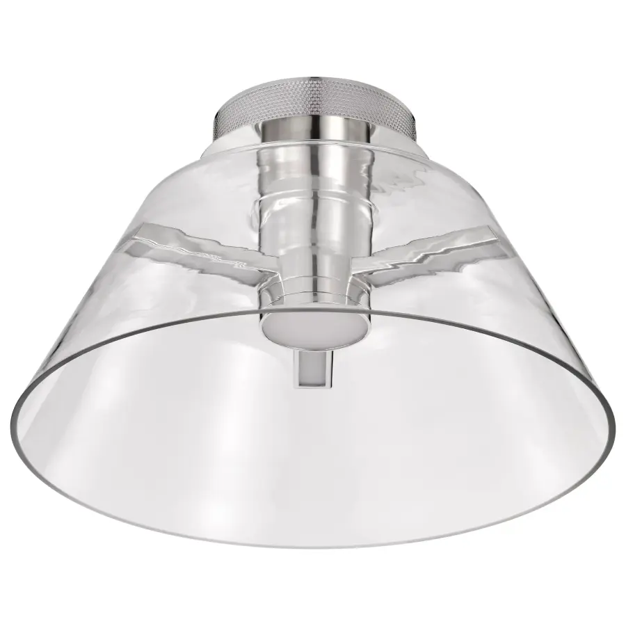 Edmond 17" LED Semi Flush Mount in Polished Nickel - Image 7