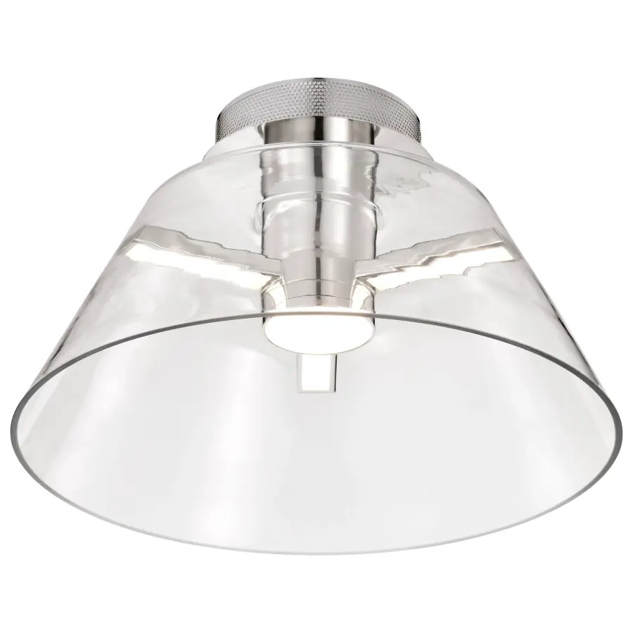 Edmond 17" LED Semi Flush Mount in Polished Nickel - Image 8