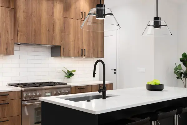 Edmond 14-Inch LED Pendant in Matte Black with Clear Glass - Image 2