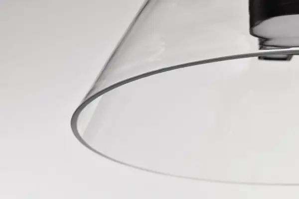 Edmond 14-Inch LED Pendant in Matte Black with Clear Glass - Image 13