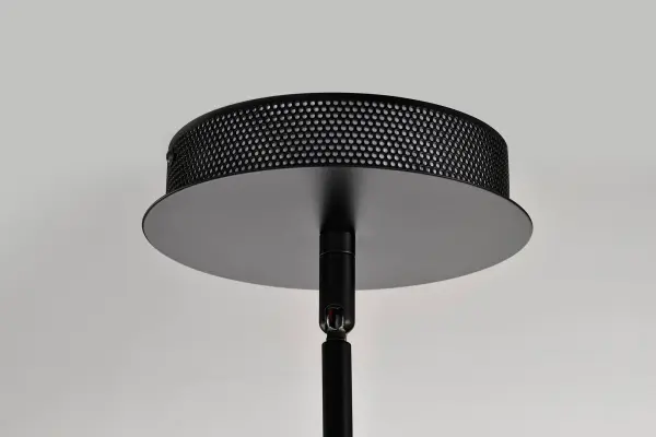 Edmond 17" LED Pendant in Matte Black with Clear Glass - Image 10