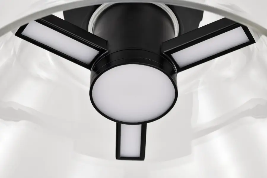 Edmond 14" LED Semi Flush Mount in Matte Black - Image 13