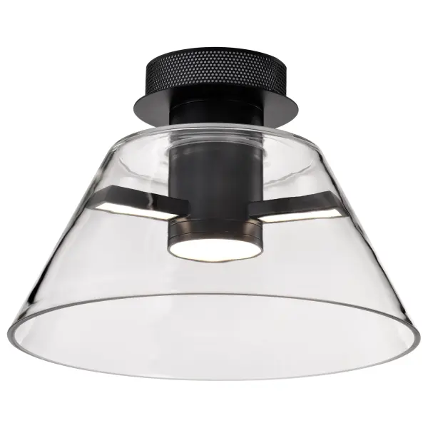 Edmond 14" LED Semi Flush Mount in Matte Black - Image 4