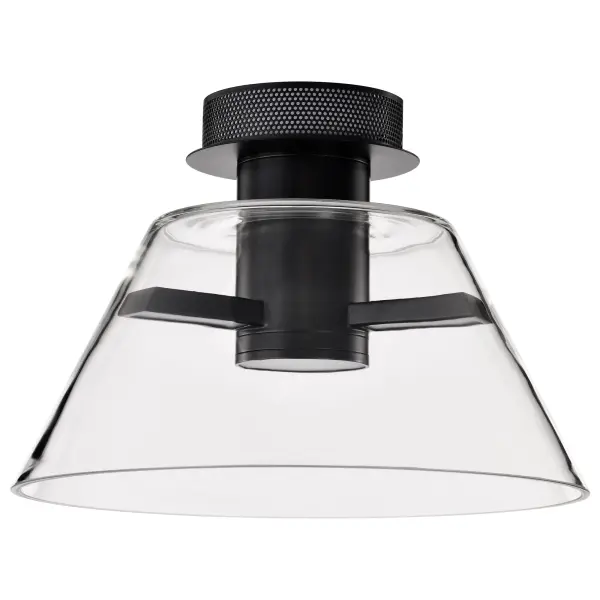 Edmond 14" LED Semi Flush Mount in Matte Black - Image 5