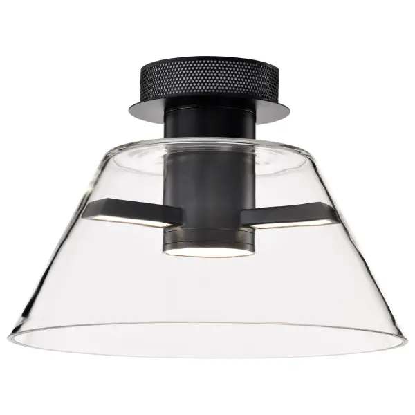 Edmond 14" LED Semi Flush Mount in Matte Black - Image 6