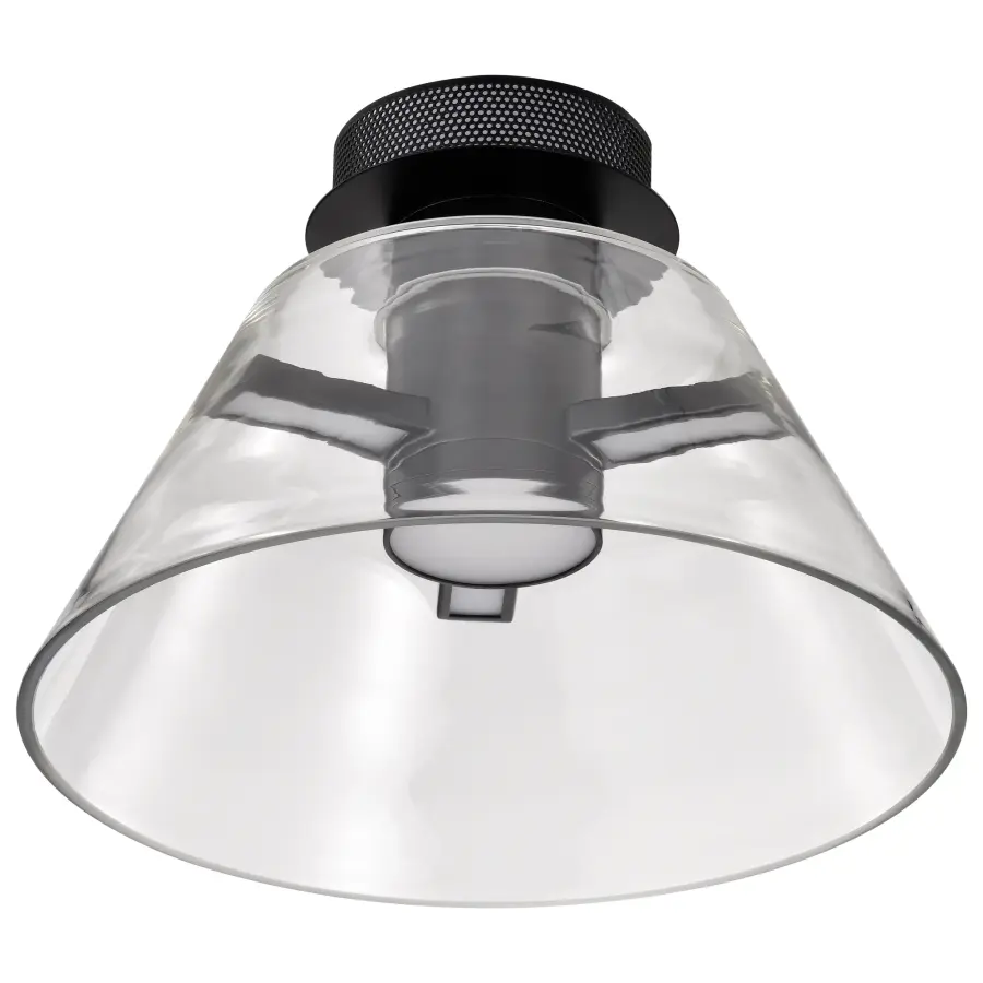 Edmond 14" LED Semi Flush Mount in Matte Black - Image 7