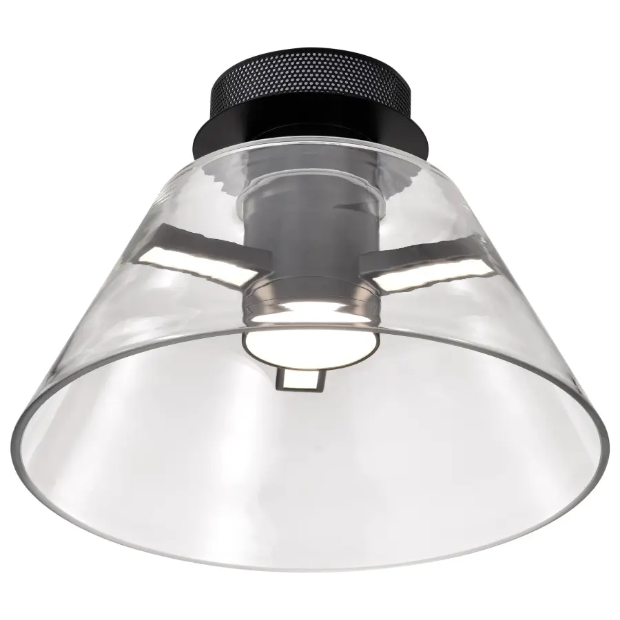 Edmond 14" LED Semi Flush Mount in Matte Black - Image 8