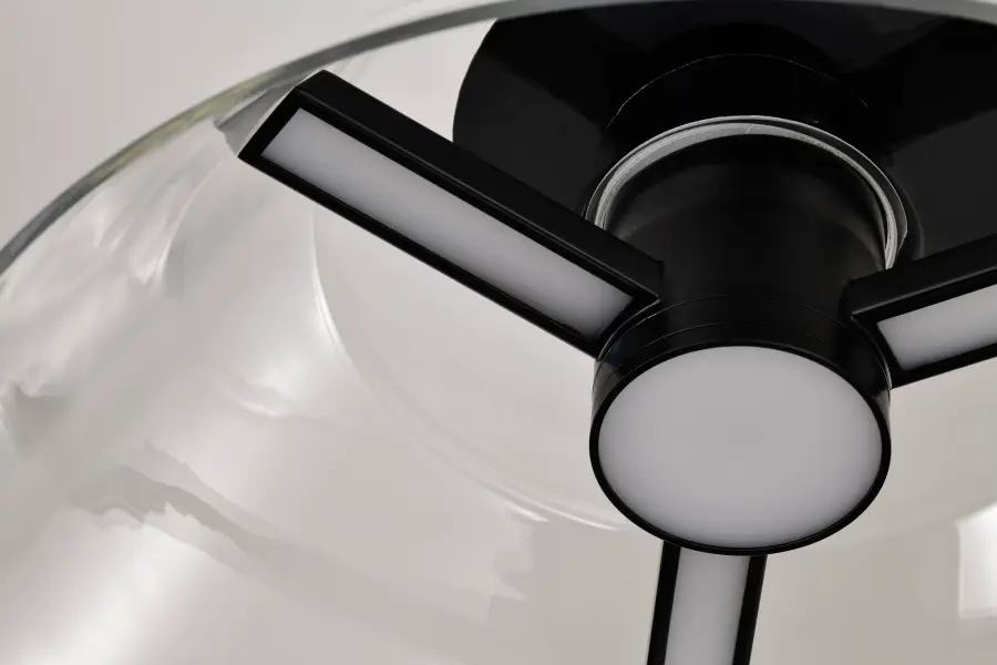 Edmond 17" LED Semi Flush Mount in Matte Black - Image 11