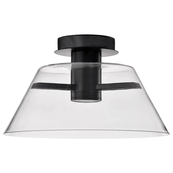 Edmond 17" LED Semi Flush Mount in Matte Black - Image 5