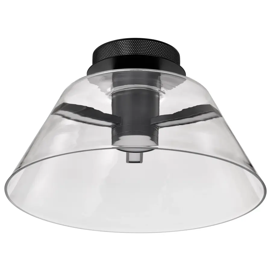 Edmond 17" LED Semi Flush Mount in Matte Black - Image 7