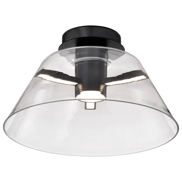 Edmond 17" LED Semi Flush Mount in Matte Black - Image 8