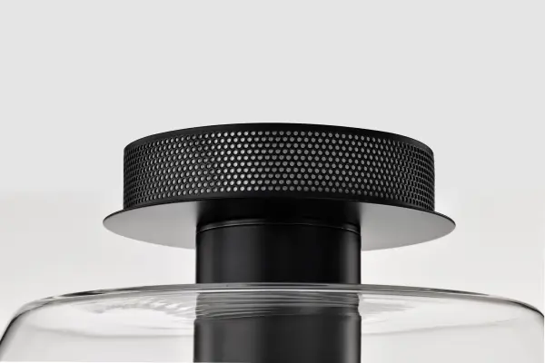 Edmond 17" LED Semi Flush Mount in Matte Black - Image 9