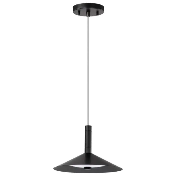 Corrine 10" LED Pendant in Matte Black - Image 1