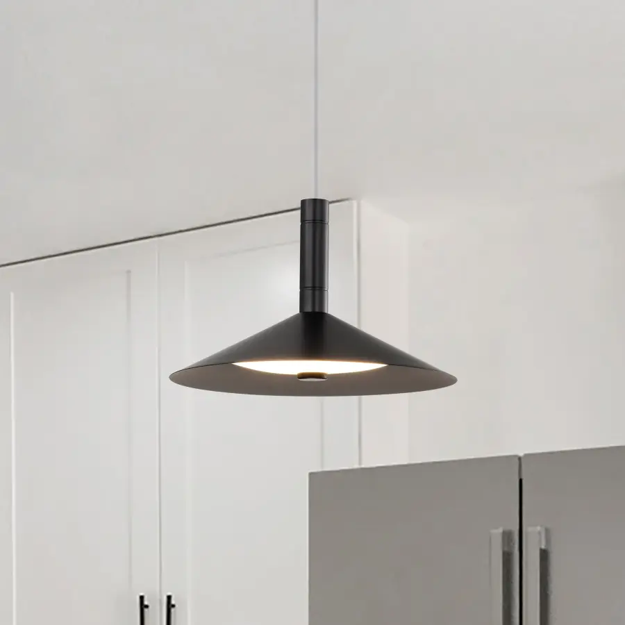 Corrine 10" LED Pendant in Matte Black - Image 3