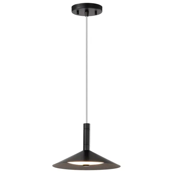 Corrine 10" LED Pendant in Matte Black - Image 6