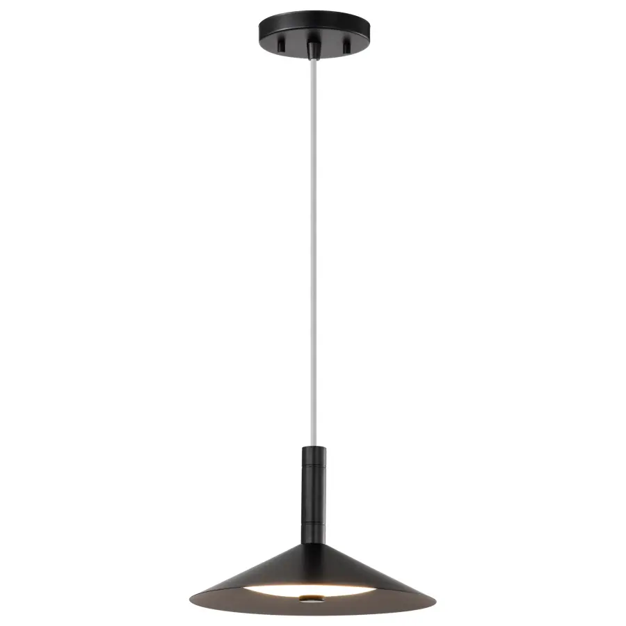 Corrine 10" LED Pendant in Matte Black - Image 6