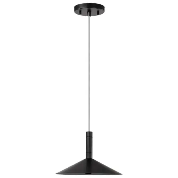 Corrine 10" LED Pendant in Matte Black - Image 7