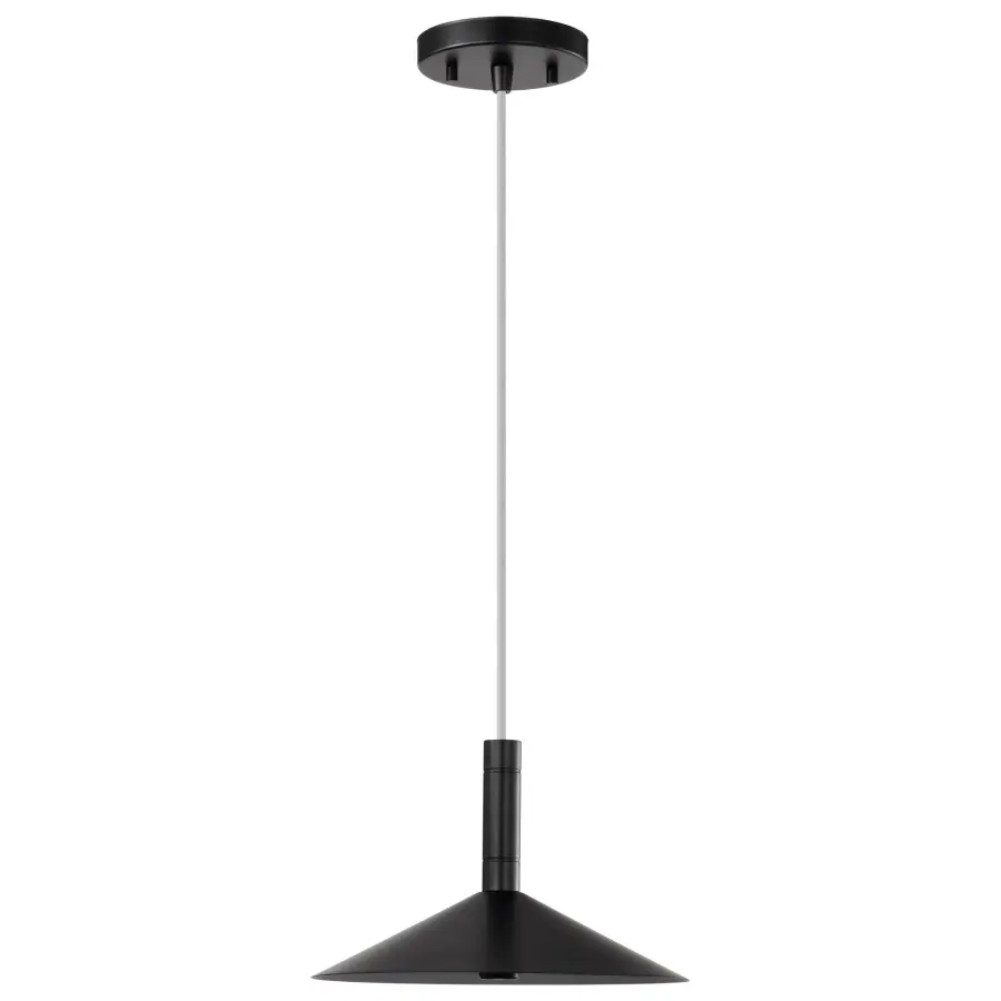 Corrine 10" LED Pendant in Matte Black - Image 7