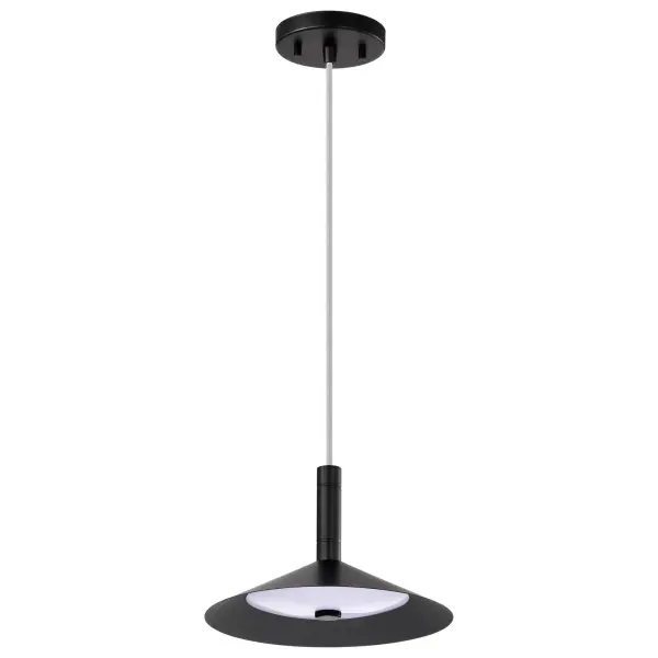 Corrine 10" LED Pendant in Matte Black - Image 9
