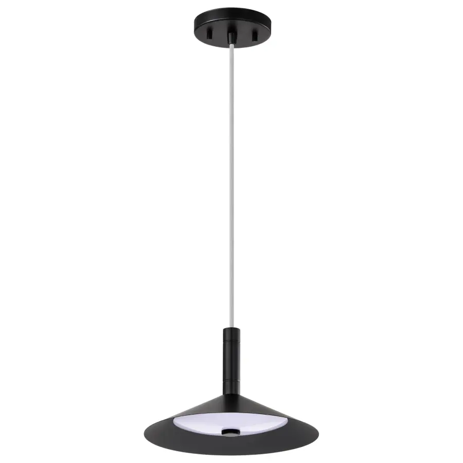 Corrine 10" LED Pendant in Matte Black - Image 9