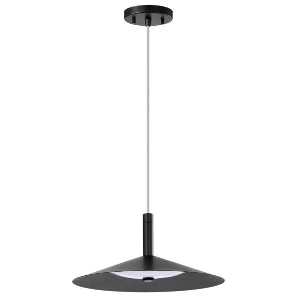 Corrine 14" LED Pendant in Matte Black - Image 1