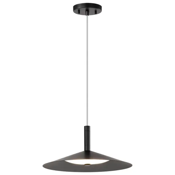 Corrine 14" LED Pendant in Matte Black - Image 4