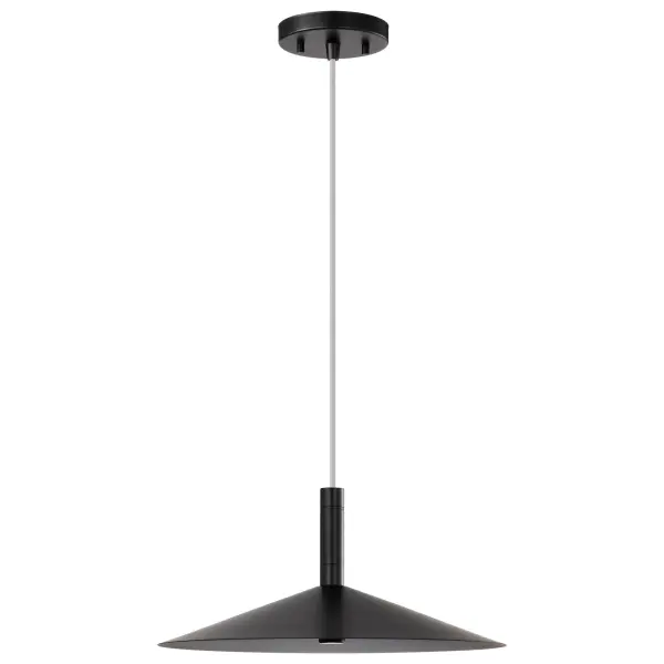 Corrine 14" LED Pendant in Matte Black - Image 5