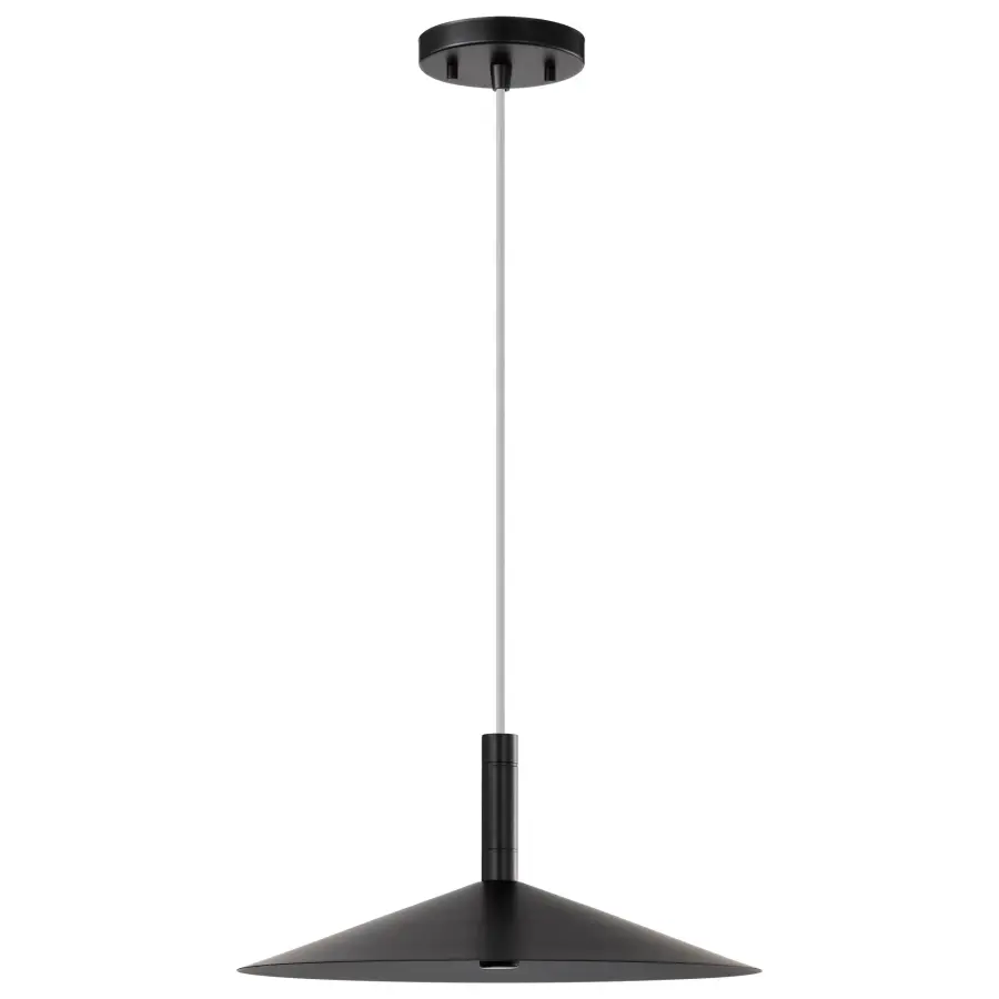Corrine 14" LED Pendant in Matte Black - Image 6