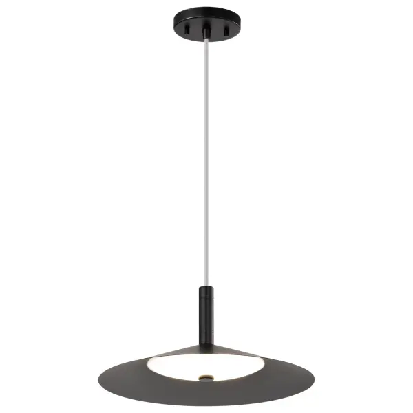 Corrine 14" LED Pendant in Matte Black - Image 8
