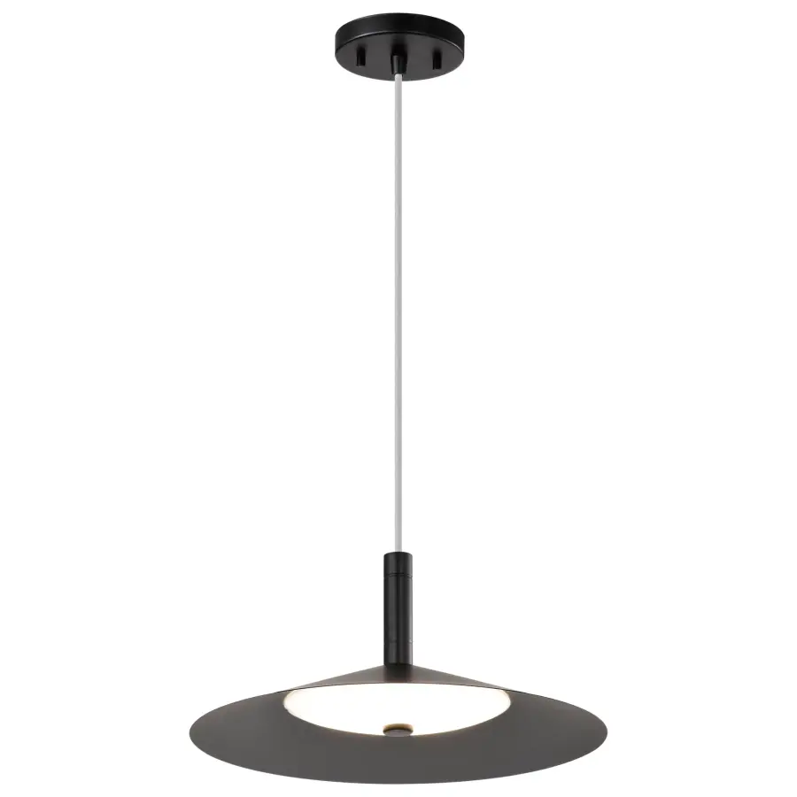 Corrine 14" LED Pendant in Matte Black - Image 8