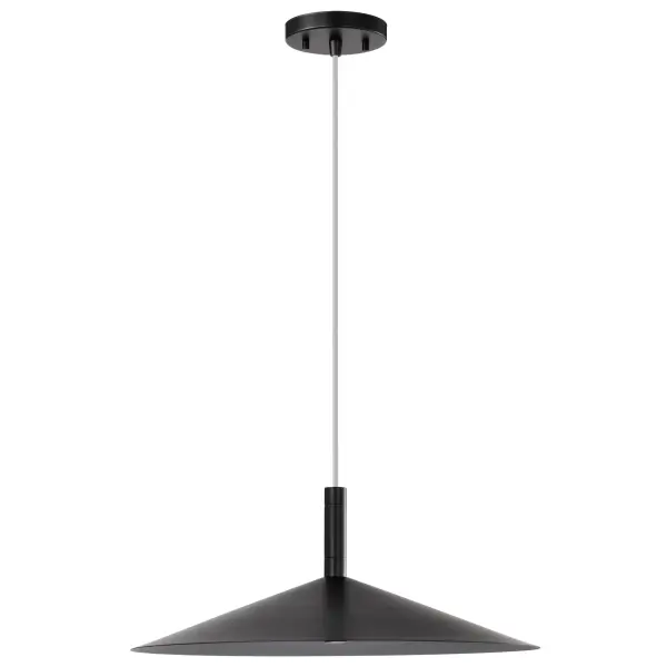 Corrine 18" LED Pendant in Matte Black - Image 5