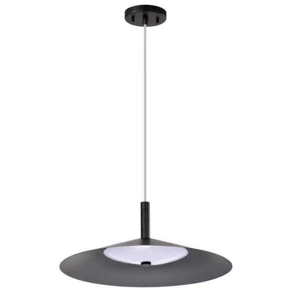 Corrine 18" LED Pendant in Matte Black - Image 7