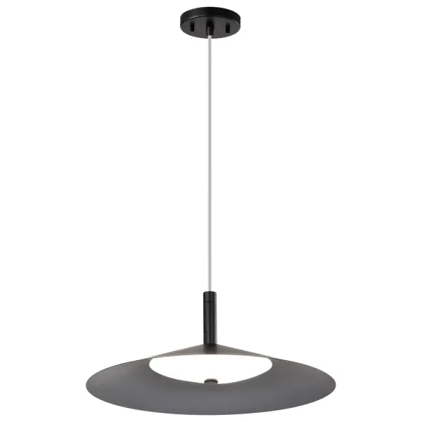 Corrine 18" LED Pendant in Matte Black - Image 8