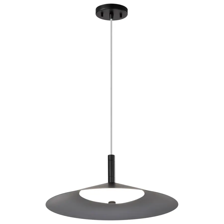 Corrine 18" LED Pendant in Matte Black - Image 8
