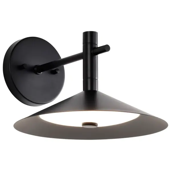Corrine 10" LED Wall Sconce in Matte Black - Image 4