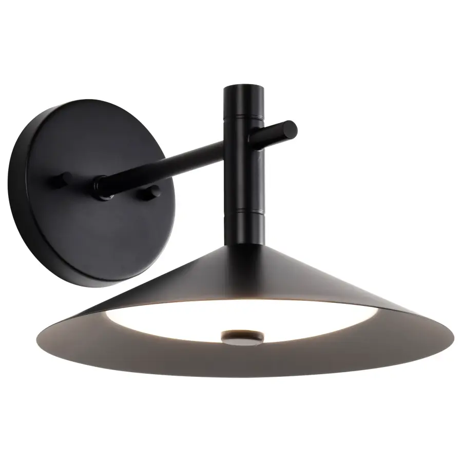 Corrine 10" LED Wall Sconce in Matte Black - Image 4