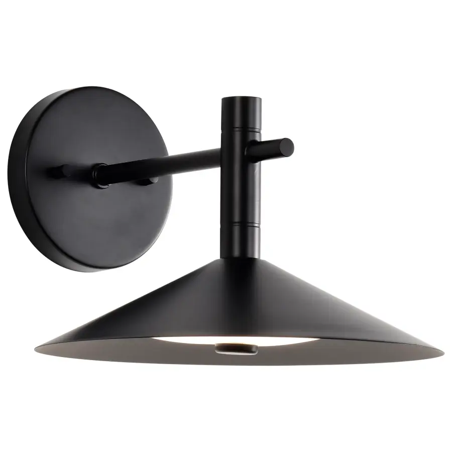 Corrine 10" LED Wall Sconce in Matte Black - Image 6