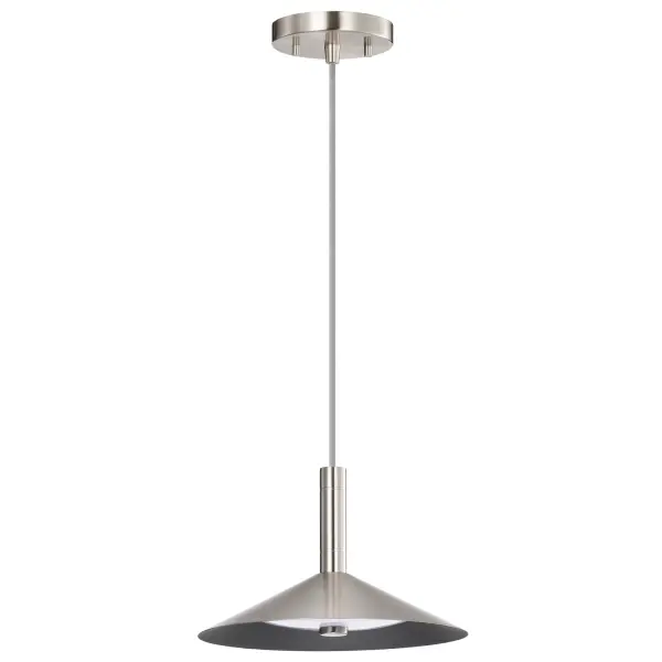 Corrine 10" LED Pendant in Brushed Nickel - Image 1