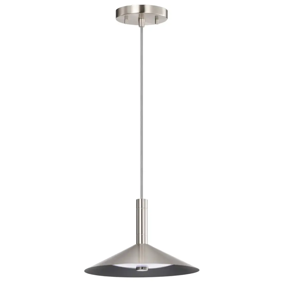 Corrine 10" LED Pendant in Brushed Nickel - Image 1