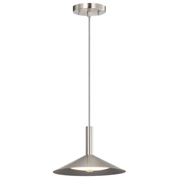 Corrine 10" LED Pendant in Brushed Nickel - Image 4