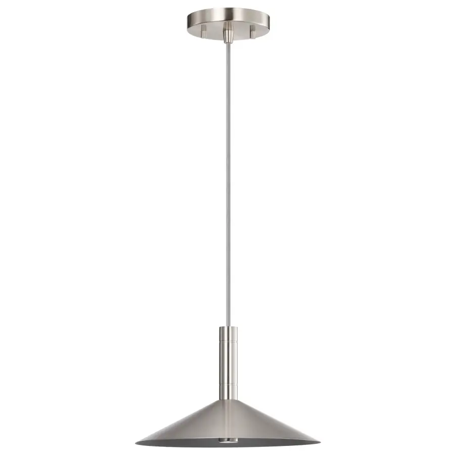 Corrine 10" LED Pendant in Brushed Nickel - Image 5