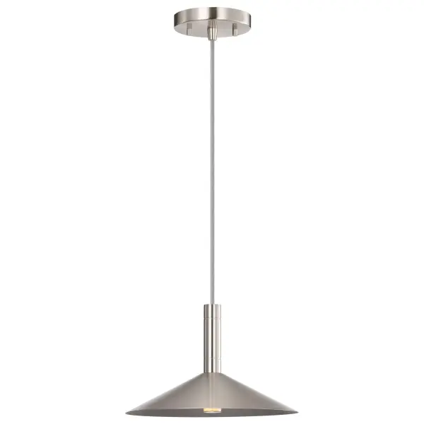 Corrine 10" LED Pendant in Brushed Nickel - Image 6