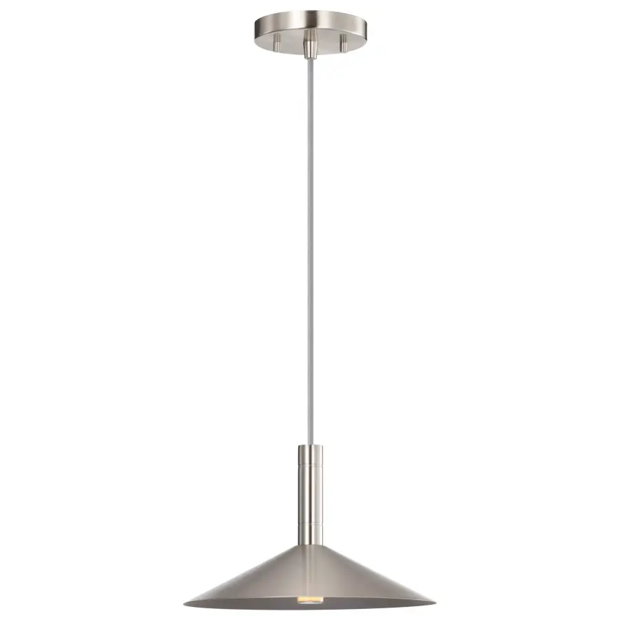 Corrine 10" LED Pendant in Brushed Nickel - Image 6