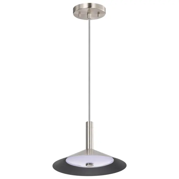 Corrine 10" LED Pendant in Brushed Nickel - Image 7