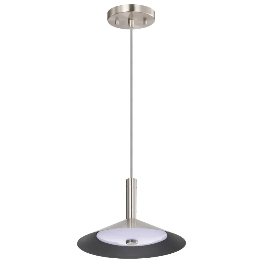 Corrine 10" LED Pendant in Brushed Nickel - Image 7